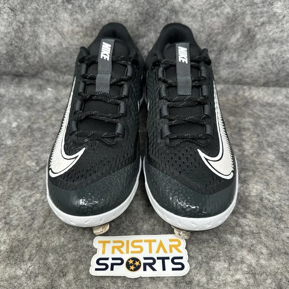 Nike Alpha Huarache Elite 4 Baseball Cleats Men Sz 7.5 Black Metal DJ6521-003